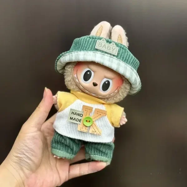 premium quality labubu doll clothes bunny overalls outfit