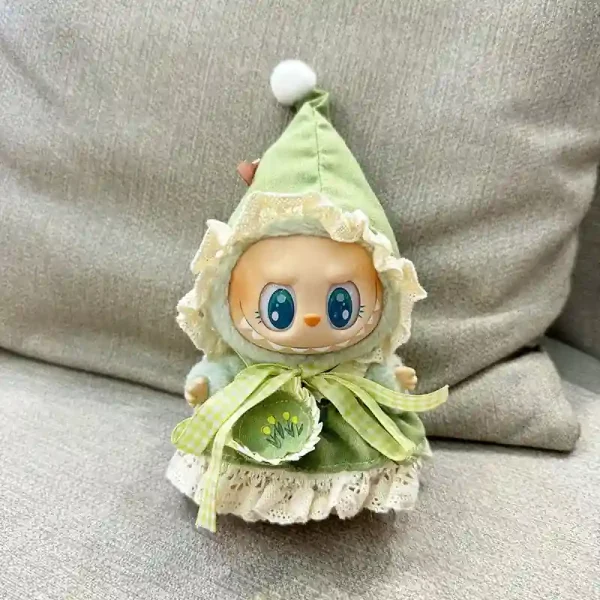 premium quality labubu doll clothes set embroidered details