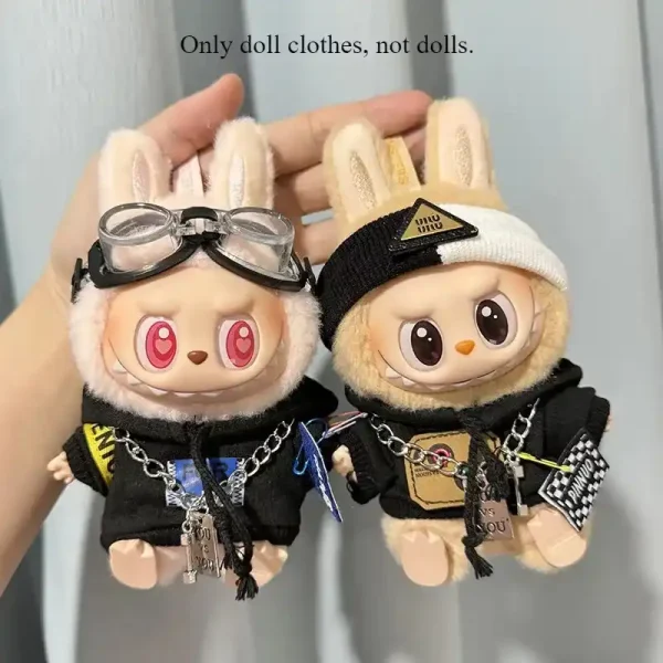 premium quality labubu doll clothing set streetwear style
