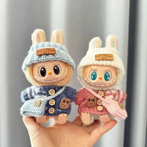 professionally finished labubu knit sweater outfit