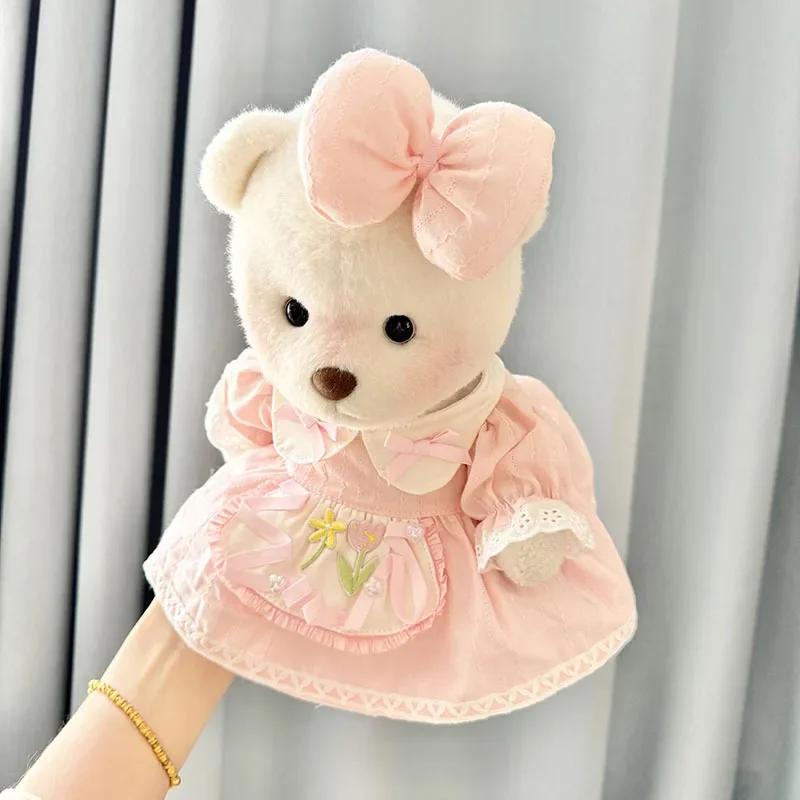 romantic style pink dress for 38cm Labubu doll clothing