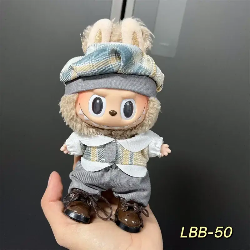 second generation labubu 17cm clothing adorable style