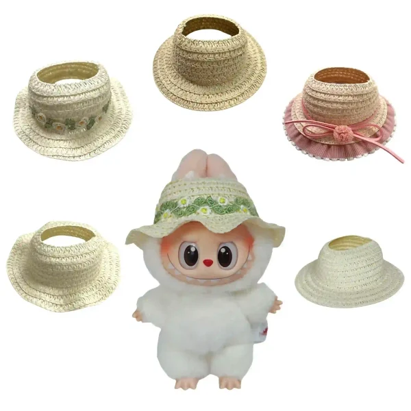 sitting pendant included labubu straw hat outfit blind box set