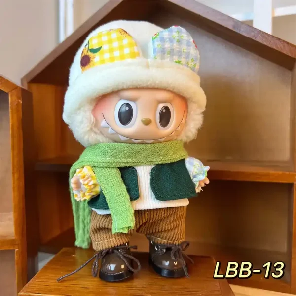 snug fit labubu 17cm doll clothes
