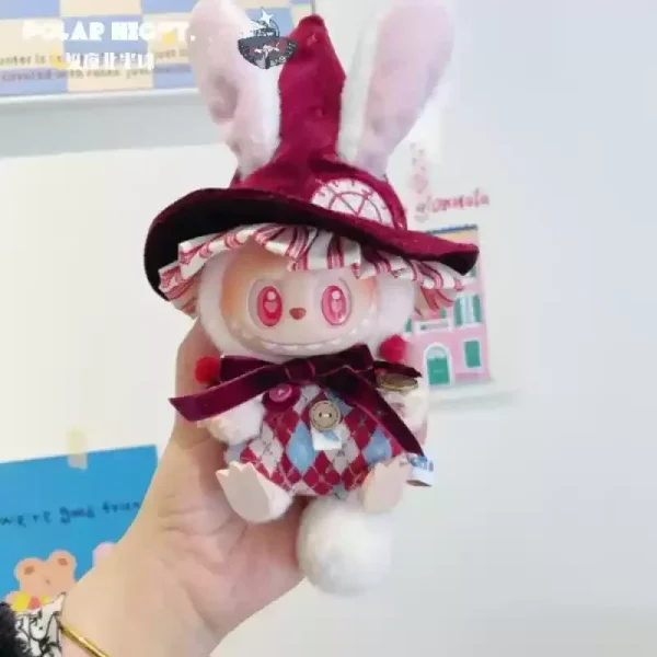 soft and stretchy labubu wizard outfit for easy dressing
