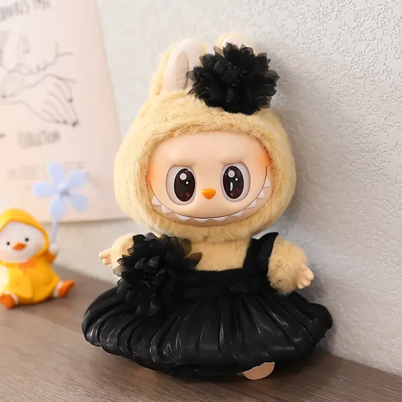 soft bunny costume and dress set for labubu doll