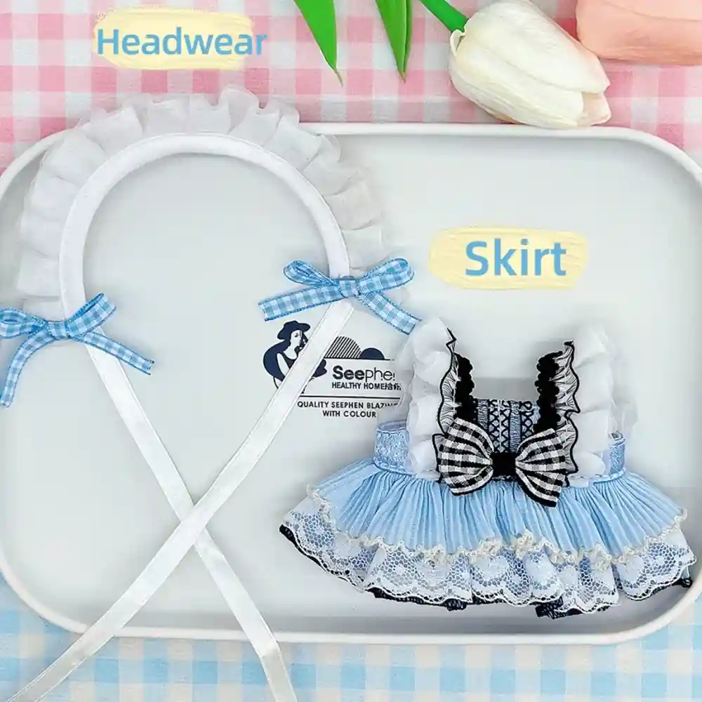 soft cotton labubu doll clothes outfit set for comfortable play