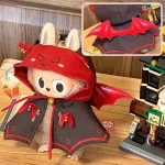 soft plush devil vampire cloak for 15 17cm labubu doll collection