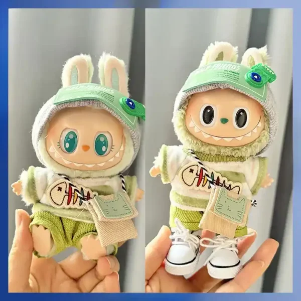 soft plush fabric labubu doll outfit for gentle touch
