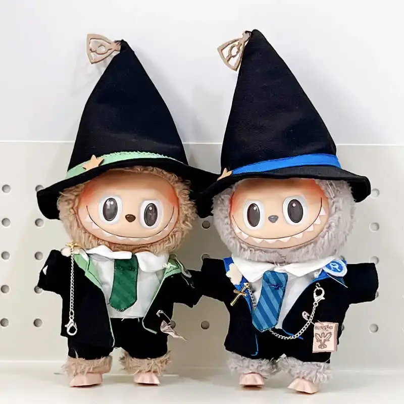 soft plush fabric labubu magic academy outfit for collectors