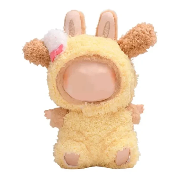 soft plush frog costume 17cm Labubu doll outfit