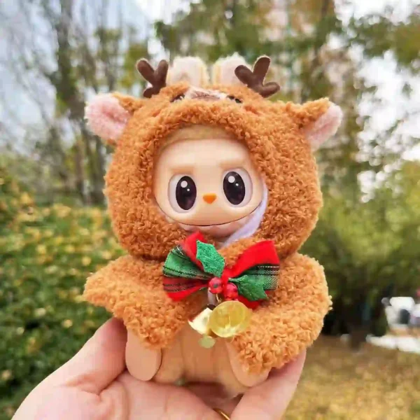 soft plush labubu deer outfit for holiday fun
