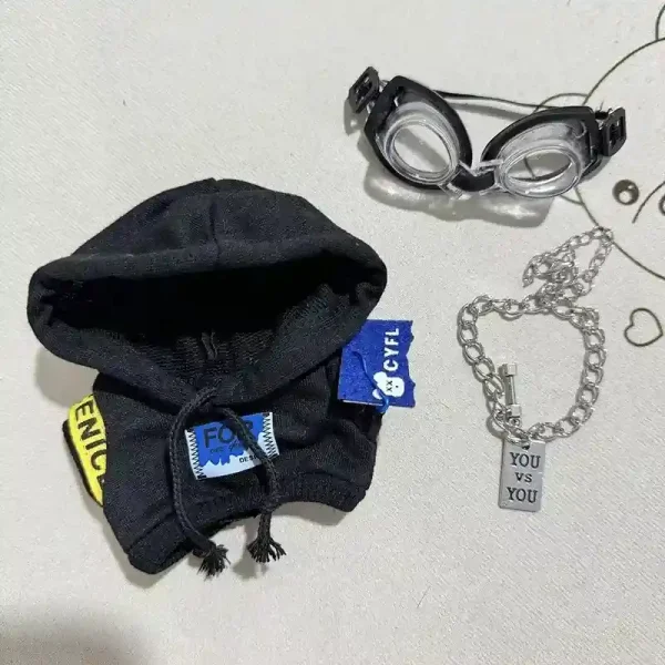 soft plush labubu doll hoodie outfit streetwear style