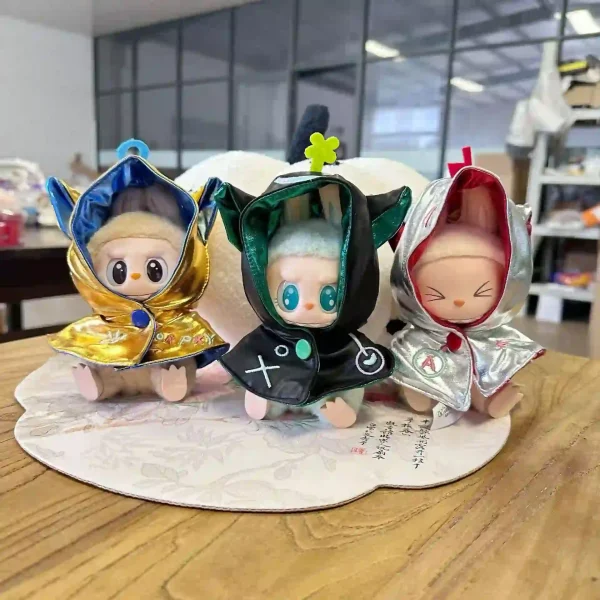 soft stretchy labubu doll hooded cloak high quality material