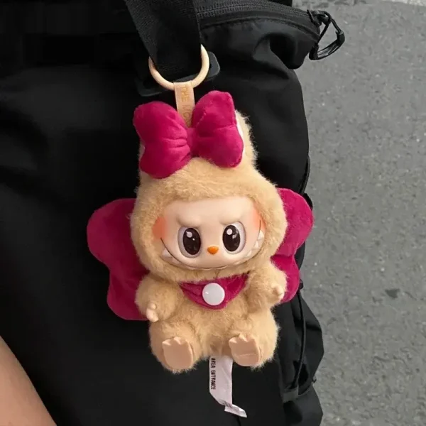spookily cute pink bunny clothes for 17cm Labubu doll