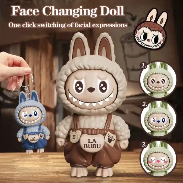 sturdy metal ring labubu bunny keychain attachment