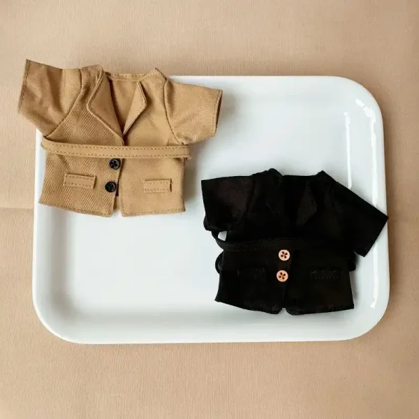 stylish 17cm Labubu doll blazer and belt accessory set