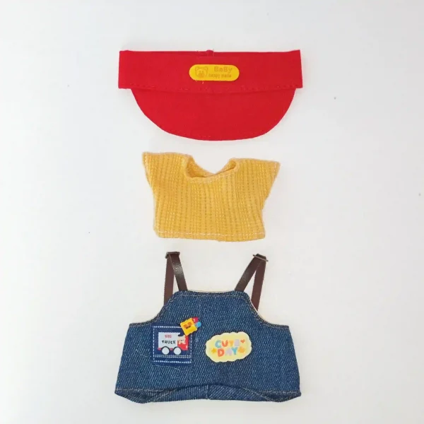 stylish 17cm Labubu doll clothing summer collection