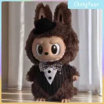 stylish 58cm labubu gentleman suit outfit with bowler hat