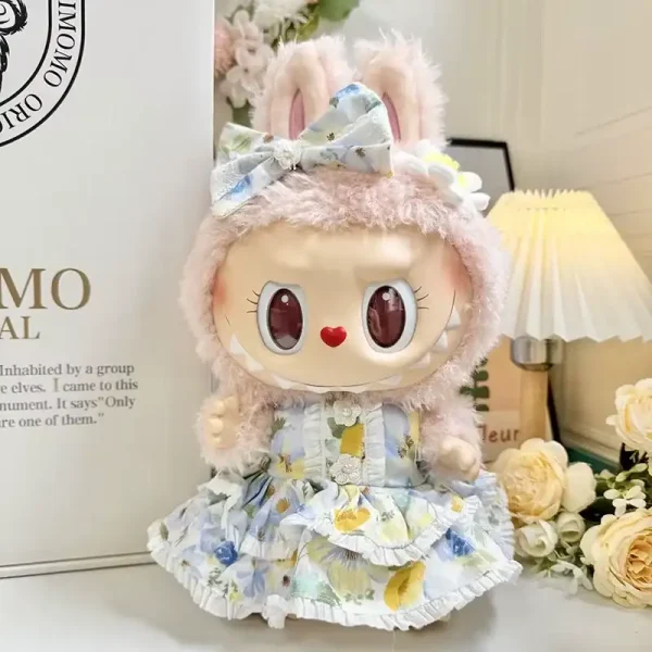 stylish accessories for 38cm labubu doll casual outfit set