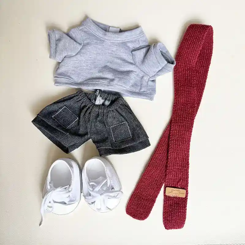 stylish casual clothes for 38cm labubu doll comfortable materials