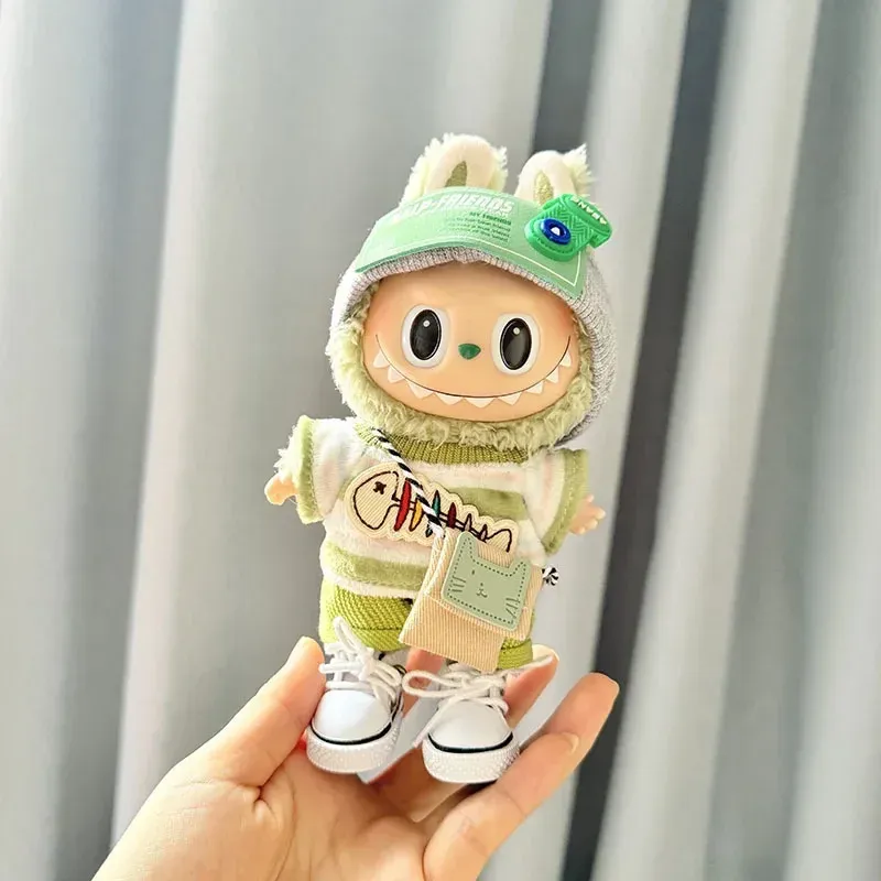 stylish casual kawaii outfit for labubu i and ii dolls