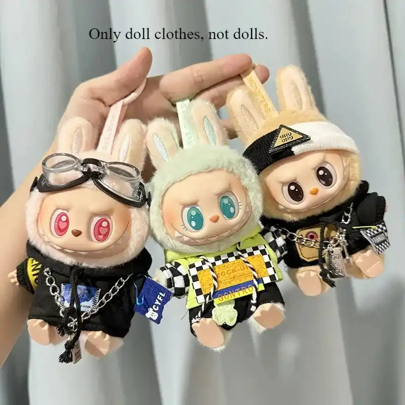 stylish labubu doll clothes accessories 15cm to 17cm