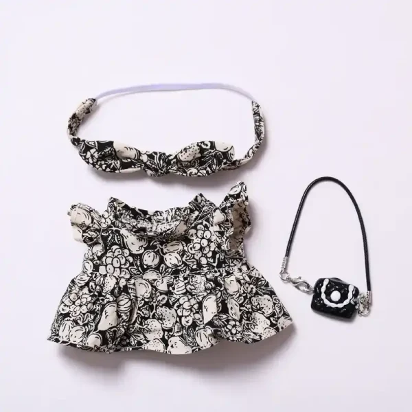 stylish labubu doll outfit for doll photography