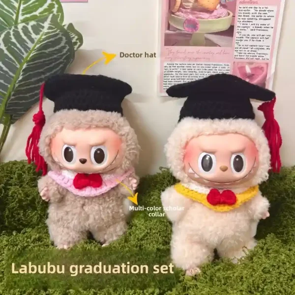stylish labubu graduation clothes enhancing dolls cuteness