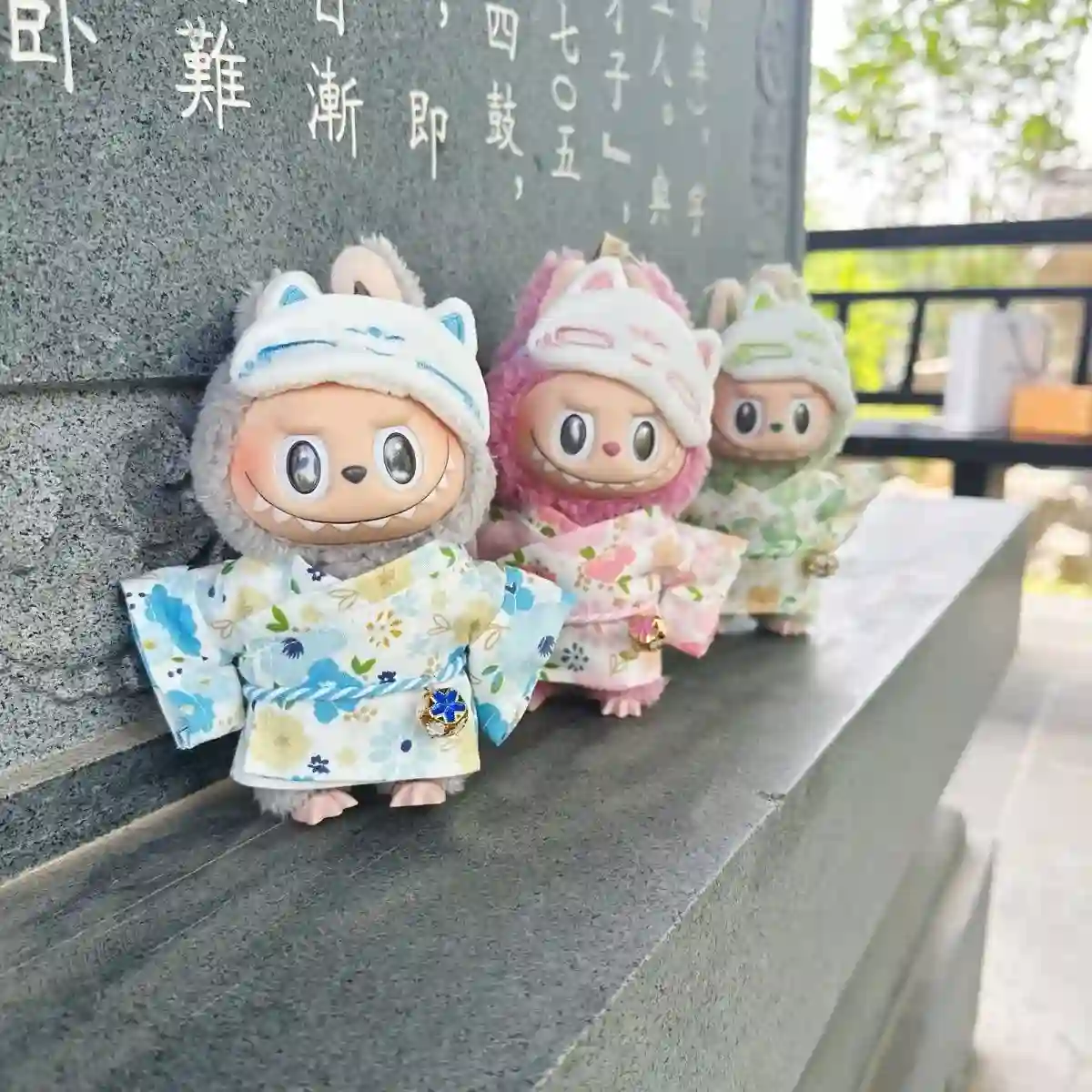 traditional japanese style kimono for 17cm Labubu doll