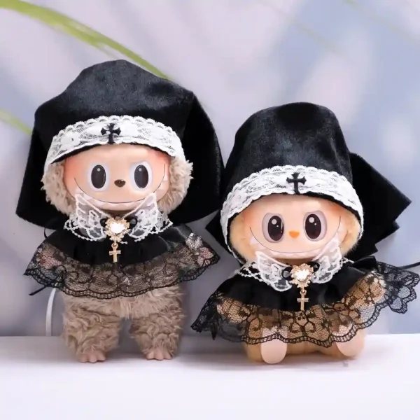 unique gothic nun costume for labubu doll fans gift