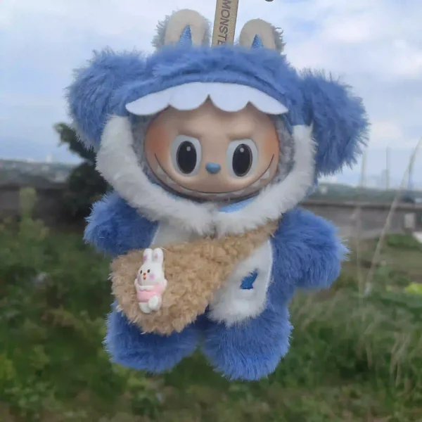 unique labubu doll outfit playful monster costume hooded jumpsuit