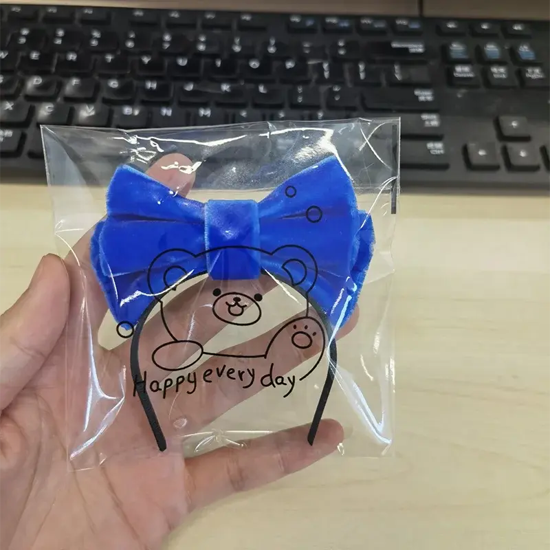 various styles of bow headbands for 17cm Labubu doll outfits