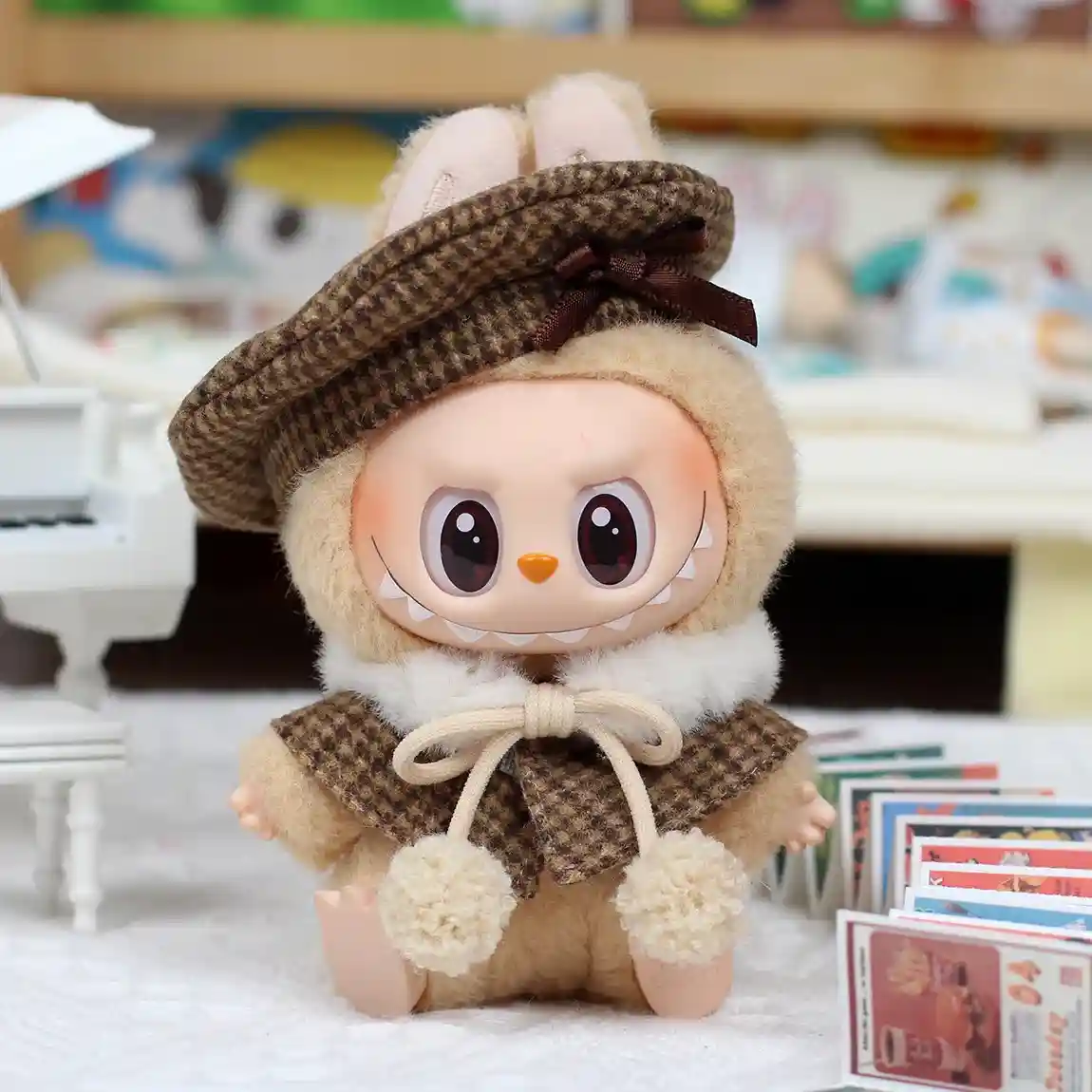 vintage inspired labubu bunny outfit sophisticated charm