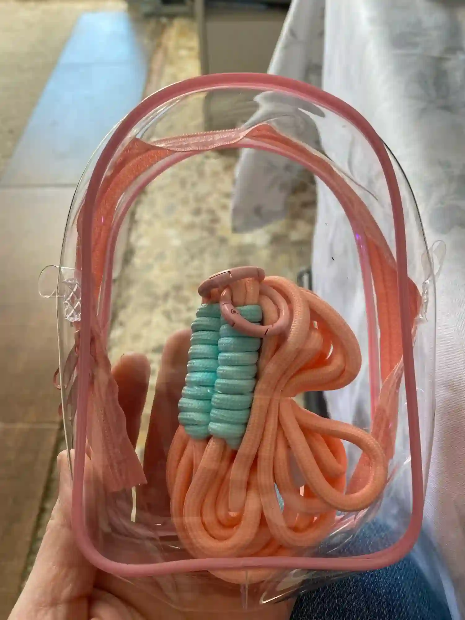 waterproof pvc labubu doll bag for childrens parties