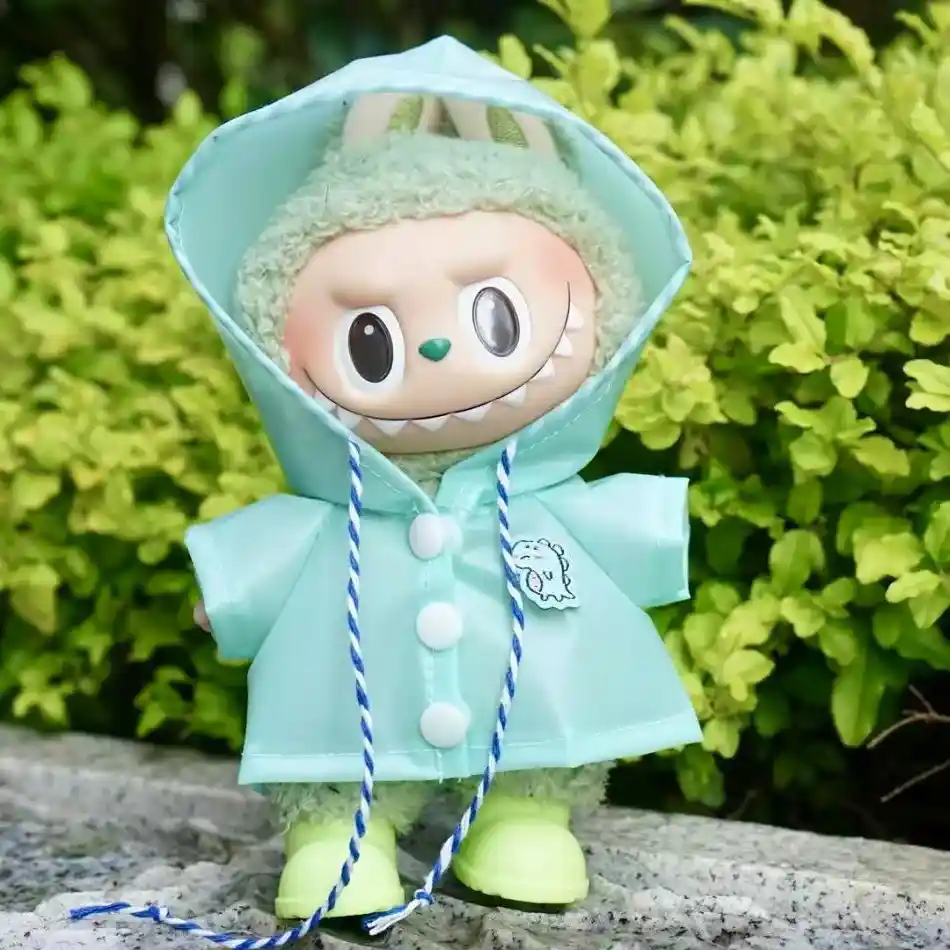 waterproof raincoat outfit for 17cm Labubu I 26 II dolls
