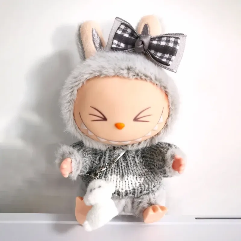 whimsical labubu bunny knit sweater outfit v1