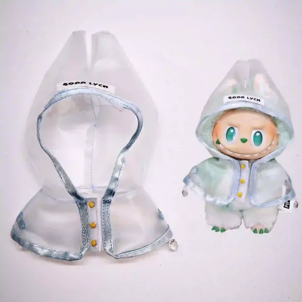 whimsical labubu raincoat outfit for rainy day fun