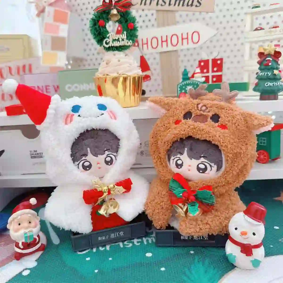 winter wonderland labubu doll outfit 15 17cm christmas gift