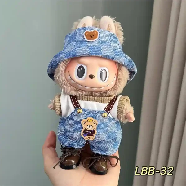 wonderful texture labubu 17cm doll clothes