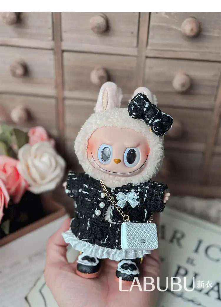 xiaoxiangfeng style labubu doll clothes pastel colors