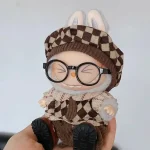 zoom image 17cm Labubu doll outfit highlighting stitching detail